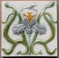Usado, ANTIGA TELHA BÉLGICA - ART NOUVEAU MAJÓLICA C1900 comprar usado  Enviando para Brazil