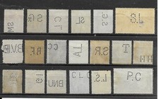 Lot timbres perforés d'occasion  Pont-Sainte-Maxence