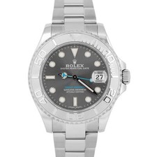 PERFEITO ESTADO 2023 Rolex Yacht-Master tamanho médio aço inoxidável azul ródio 37mm 268622 comprar usado  Enviando para Brazil