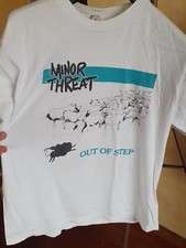 Camiseta Minor Threat Out Of Step Vintage AAA Hardcore Punk Band tamanho G comprar usado  Enviando para Brazil