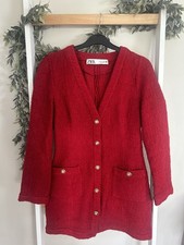Zara red blazer for sale  GREENHITHE