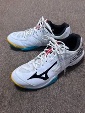 Usado, [9.5] Tênis Masculino Mizuno Energy Garra Branca 2 Badminton Azul Vermelho comprar usado  Enviando para Brazil