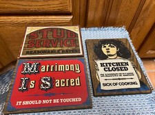 Wood sign vintage for sale  New Castle