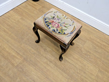 Antique oak needlepoint for sale  MELKSHAM
