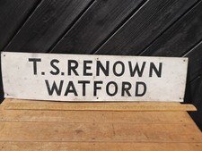 Vintage metal sign for sale  ASHFORD