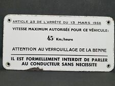 Ancienne plaque tôle d'occasion  Poitiers