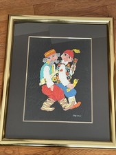 Pintura original assinada por Jovan Obican arte popular primitiva emoldurada comprar usado  Enviando para Brazil