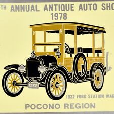 1978 Antigo Auto Club Car Show Pocono AACA 1922 Ford Station Wagon Stroudsburg comprar usado  Enviando para Brazil