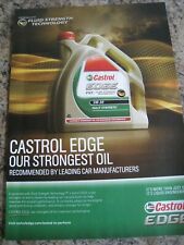 CASTROL EDGE FORÇA FLUIDA ÓLEO MAIS FORTE TE PÔSTER ANÚNCIO TAMANHO APROX A4 ARQUIVO 4 comprar usado  Enviando para Brazil