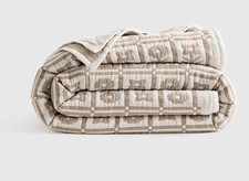 Cobertor jacquard duplo queen completo marmelo algodão orgânico novo sem etiquetas, usado comprar usado  Enviando para Brazil