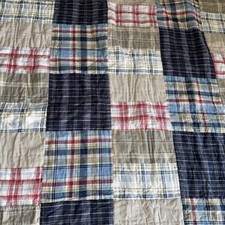 Colcha dupla xadrez Nautica Patchwork Madras Chatham e 1 farsa Preppy em excelente estado usado 2 peças comprar usado  Enviando para Brazil