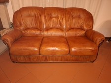 Set divani pelle usato  Pordenone