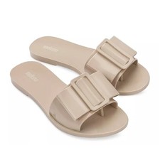 Sandálias Melissa Jelly Slides Babe com fivela laço tamanho 8 bege chique versátil , usado comprar usado  Enviando para Brazil