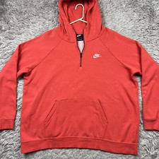 Moletom Nike feminino 2XL Sportswear Essentials 1/4 zíper com capuz de lã comprar usado  Enviando para Brazil