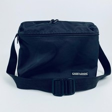 Estojo vintage Logic 30 CD DJ acolchoado estojo de armazenamento com alça bolso frontal preto, usado comprar usado  Enviando para Brazil
