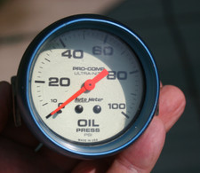 Medidor de pressão de óleo azul AutoMeter Pro-Comp Ultra-Nite 2 5/8" comprar usado  Enviando para Brazil