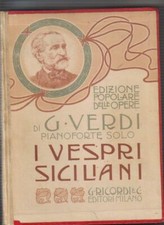 Spartito verdi vespri usato  Roma