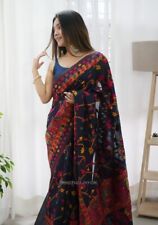 Indio Sari Vestido Boda Fiesta Diseñador Blusa Sari Bollywood Étnico Pakistaní, usado comprar usado  Enviando para Brazil