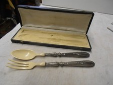 Antique silver salad d'occasion  Expédié en Belgium