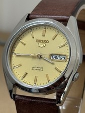 Seiko 5 relógio vintage masculino automático mostrador grande data do dia automático comprar usado  Enviando para Brazil