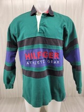 Suéter polo manga longa vintage Tommy Hilfiger equipamento atlético bloco de cores tamanho médio, usado comprar usado  Enviando para Brazil