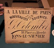 Ancien carton publicitaire d'occasion  Labergement-Sainte-Marie