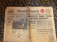 Jornal histórico 1947, despacho noturno, comprar usado  Enviando para Brazil