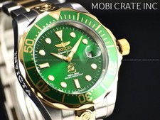 Usado, Relógio Invicta masculino 47mm GRAND DIVER automático mostrador verde ouro dois tons SS 300m comprar usado  Enviando para Brazil