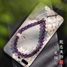 Pingente de ametista corrente de celular cordão modelos de pulso feminino amuletos feitos à mão comprar usado  Enviando para Brazil
