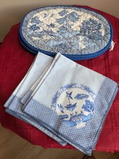 Blue willow cloth for sale  BRIDGEND