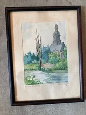 Aquarell signiert flöha gebraucht kaufen  Pockau