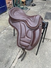 Saddle brown treeless for sale  NOTTINGHAM