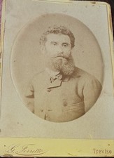 Ritratto fotografico del garibaldino Egidio Golla, foto Ferretto Treviso 1870... comprar usado  Enviando para Brazil