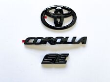 2015-2019 TOYOTA COROLLA Sedan SE KIT DE SOBREPOSIÇÃO DE EMBLEMA BLACKOUT BRILHANTE, usado comprar usado  Enviando para Brazil