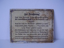 Antikes blech schild gebraucht kaufen  Plauen