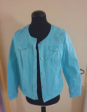 Blouson coton turquoise d'occasion  Pont-Sainte-Maxence