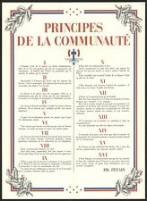 Affiche originale principes d'occasion  Avignon
