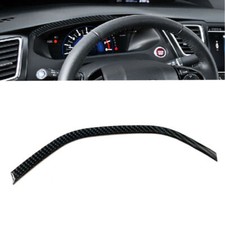 Acabamento interno da tampa do painel velocímetro fibra de carbono para Honda Civic Coupe 2013-15, usado comprar usado  Enviando para Brazil