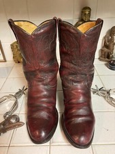 Usado, BM MILLER WESTERN ROCKABILLY BOTAS DE COWBOY RÚSTICAS COURO BORGONHA 8 EE comprar usado  Enviando para Brazil