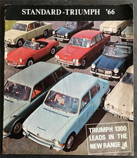 Triumph car range for sale  LEICESTER