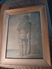Signed watercolor south for sale  Plympton