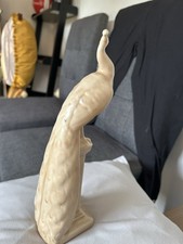 Cream ceramic peacock for sale  WAKEFIELD