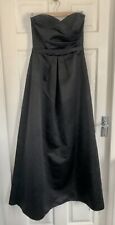 Black strapless satin for sale  GLASGOW