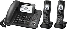 Usado, Telefone fixo Panasonic KX-TGF352M com/sem fio 2 aparelhos comprar usado  Enviando para Brazil