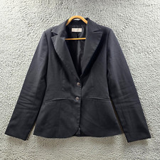 Jaqueta Blazer Feminina Vintage Portmans Tamanho 8 Preta Manga Longa Gola comprar usado  Enviando para Brazil
