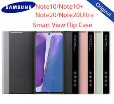 Używany, NEW Original Samsung Note10+ Note 20U Smart View Cover Mirror Flip Leather Case na sprzedaż  Wysyłka do Poland