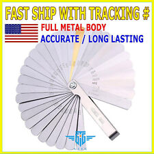 32 Blade Feeler Gauge combinação leitura dupla Feeler Gauge métrico e SAE EUA comprar usado  Enviando para Brazil