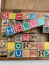 wooden alphabet blocks for sale wooden alphabet blocks for sale GLOSSOP