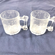 Usado, Canecas vintage McDonald's Flintstones 1993 cabo de osso de vidro conjunto de 2 xícaras de vidro comprar usado  Enviando para Brazil