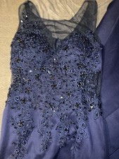 Blaues langes abiballkleid gebraucht kaufen  Halle